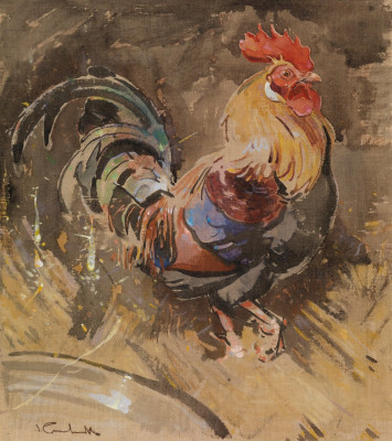 Joseph Crawhall The_Minorca Cock gouache.jpg