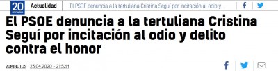 PSOE denuncia periodista cristina seguí.JPG