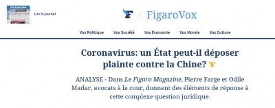 Le Figaro estudio acusacion a un país coronavirus.JPG