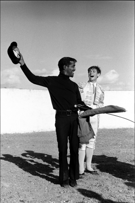 Juana Biarnés. Sammy Davis Jr y Palomo Linares Añover de Tajo 1967.PNG