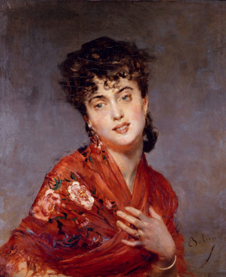 Giovanni Boldini. El mantón rojo.jpg