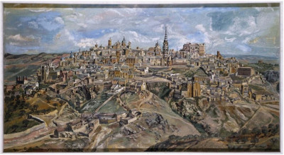 Benjamín Palencia Oleo sobre lienzo Toledo 1943.jpg