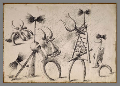 Benajmín Palencia. Composicón Tinta china sobre papel. Museo Reina Sofía.jpg