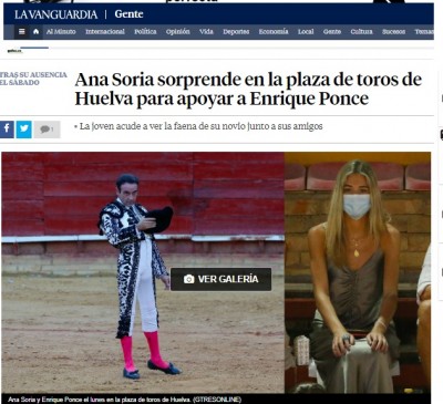 Ana Soria Enrique Ponce plaza de toros.jpg