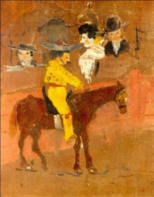 1 Pablo Picasso a la edad de 8 años pintó El pequeño picador amarillo.jpg