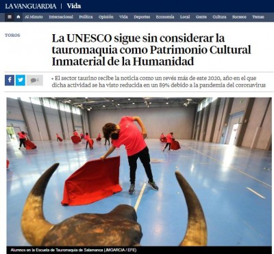 Unesco La Vanguardia Tauromaquia.JPG