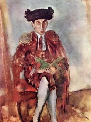 Jules Pascin retrata a  Alfred Flechtheim vestido de torero, 1927.jpg