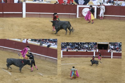 Javier Herrero sus banderilleros en su segundo.jpg