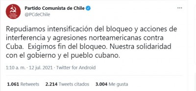Partido Comunista de Chile Cuba Derechos humanos.JPG