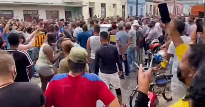Cuba en Matanzas manifestantes.png