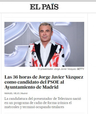 El País Jorge Javier Vázquez alcalde Madrid.jpg
