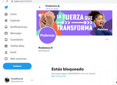ForosToreros Bloqueado por Podemos.jpg