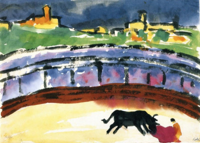 Emil Nolde (Burkal, 7 de agosto de 1867 - Seebüll, Nordfriesland, 15 de abril de 1956) Corrida de toros.jpg