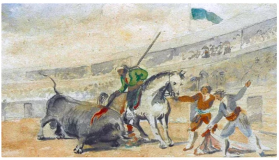 José Ingenieros  The bullfight en Buenos Aires del inglés Emeric Essex, 1817.png