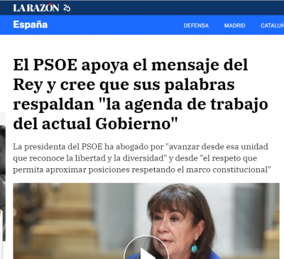 PSOE apoya mensaje del rey.png