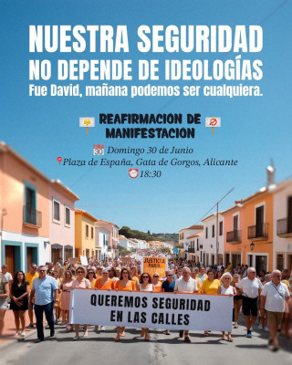 Manifestación este domingo a las 18 30 por el asesinato de David Lledós a manos de dos magrebíes en Gata de Gorgos, Alicante.jpeg