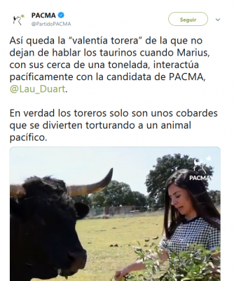 la candidata de PACMA, @Lau_Duart..PNG