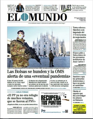 25 feb El Mundo la OMS alerta de pandemia.jpg