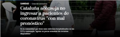 Cataluña no ingresar coronavirus con mal pronóstico.JPG
