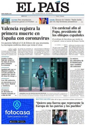 4 de marzo El País Valencia registra la primera muerte por coronavirus.jpg