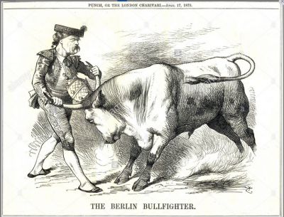 Torero de Berlín por el caricaturista John Teniel Otto von Bismark.PNG