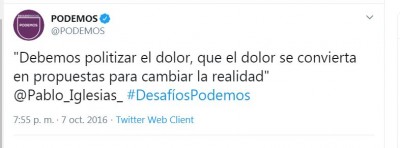 Pablo Iglesias politizar el dolor.JPG