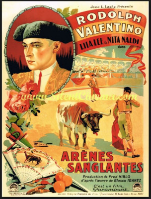 28 ene y 29 Vicente Blasco Ibáñez Sangre y arena Cartel para Francia.JPG