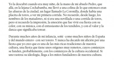 Vargas Llosa recuerda su primera corrida de niño quería ser torero.jpg