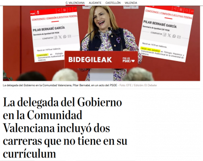 Pilar Bernabé CV falso Corregido PSOE.png