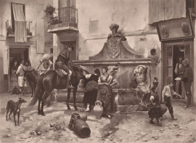 Jules Worms La Fuente del Toro en Granada, fotograbado de Goupil, wikipedia.jpg