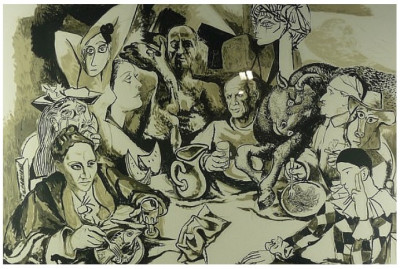 Guttuso La invitación, Picasso y los suyos.jpg