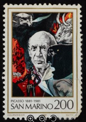 Renato Guttuso Llanto por la muerte de Picasso Sello.jpg