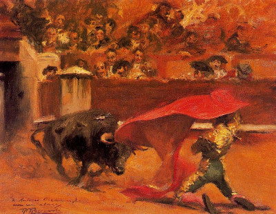 Baldomero Romero Ressendi  Recibir al toro.jpg