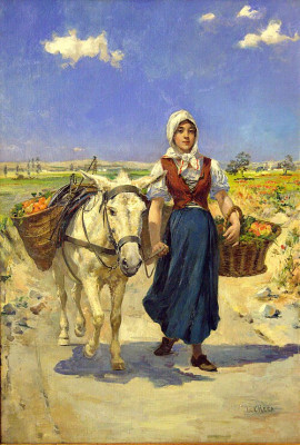 Ulpiano Checa, Regreso del mercado.jpg