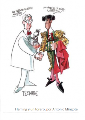 Fleming y un torero por Antonio Mingote.PNG