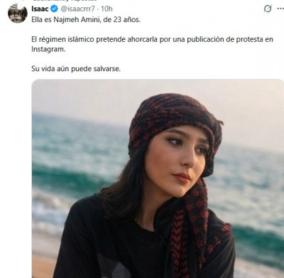 Najmeh Amini, de 23 años Irán ahorcada.jpg