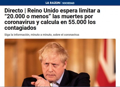 Reino Unido miles de muertos coronavirus Previsión.JPG
