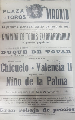 Chicuelo y Valencia II cartel 1931.jpeg