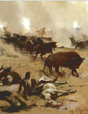 Jose Segrelles Aventura de los toros en Don Quijote de la Mancha.jpg